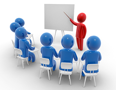 Instructor-led radiant heat installation training session from Warmzone